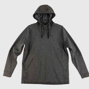 Mens Nike Dri Fit Grey Hoodie Sweat Shirt Long Sleeve Pullover Mens XL